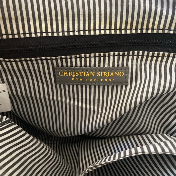 Christian Siriano Satchel Purse Green Gold Handbag - Picture 8 of 16